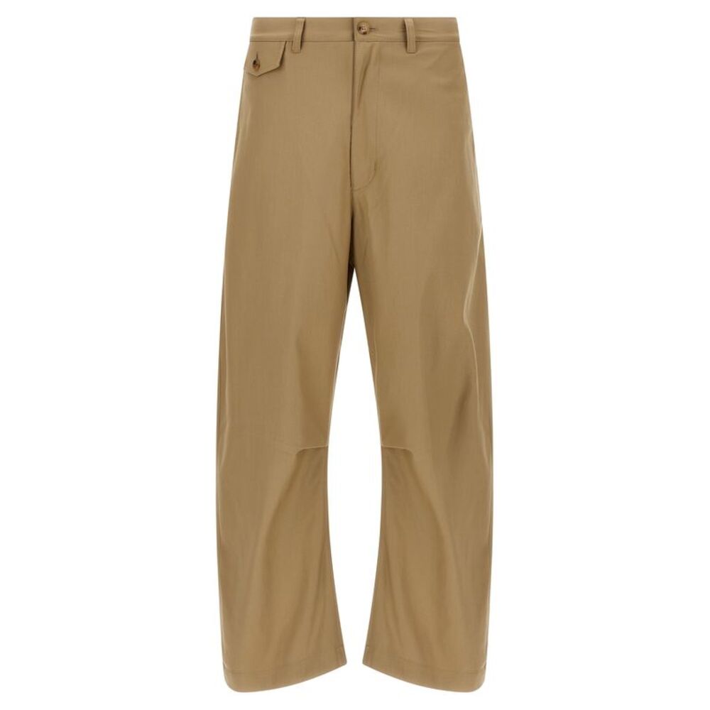 Comme Des Garçons Beige Cotton Casual Men's Pants